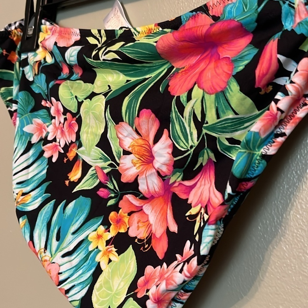 Tommy Bahama bikini bottom reversible women’s size XL, floral multi color - Picture 5 of 11